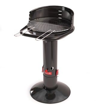 Barbacoa Carbon Loewy 45 Parrilla Regulable 3 Alturas Negro