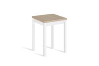 mesa cocina alta extensible libro 65130x65 cm roble pata blanco