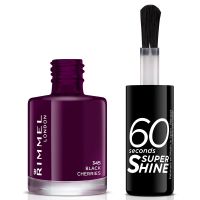 esmalte de unas 60 seconds super shine de rimmel 8 ml varios tonos - black cherries