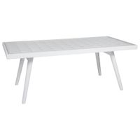 mesa auxiliar de madera lacado blanco 125x65x48