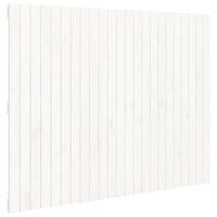 cabecero cama de pared madera maciza pino blanco 1465x3x110 cm