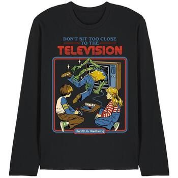 Steven Rhodes Camiseta manga larga Don't Sit Too Close To The Television para hombre