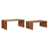mesa centro set 2 teca 116x60x46 natural