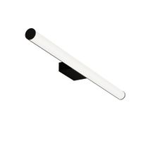 aplique de pared led para bano 18w en color negro