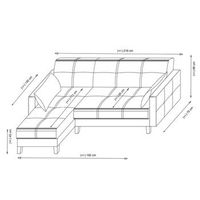 sofa cama rinconera polya gris claro