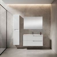 mueble ezio 100 cm 2c blanco mate pack mueble  lavabo