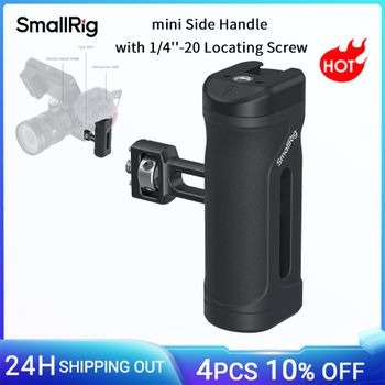 SmallRig Mini Empuñadura Lateral con Tornillo de Fijación de 1/4''-20 para Jaula de Cámara Sony DSLR, 30mm (1.2in) de Ajuste Vertical 5946