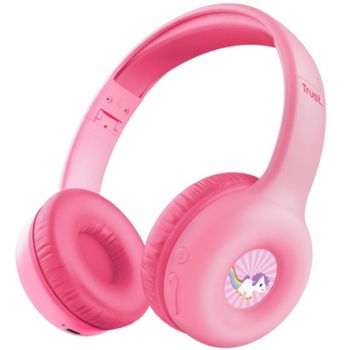Trust Nouna Auriculares Inalambricos Bluetooth Niñas 4-10 Años, Rosa
