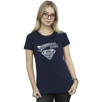 Dc Comics Camiseta The Man Of Steel para mujer
