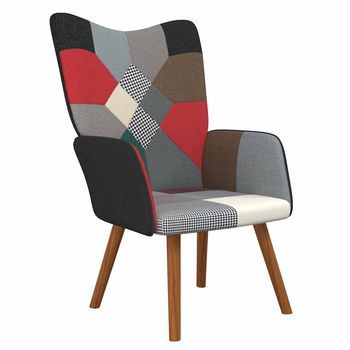 Silla De Relajación De Tela Patchwork Vidaxl