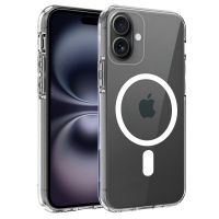 cool funda magnetica transparente para iphone 16