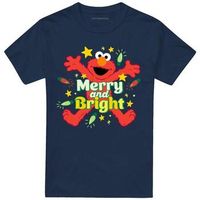 sesame street camiseta merry and bright para mujer
