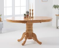 epsom oak extending pedestal table