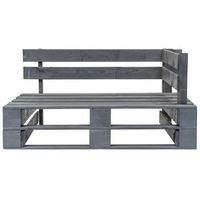 banco esquinero de pales para jardin  banco de exterior  silla de jardin madera gris