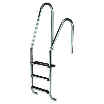 Escalera Standard Asimétrica 3 Peldaños Antideslizantes Inox Aisi316
