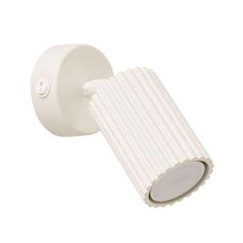 Lámpara de pared beige aluminio alt. 8 cm