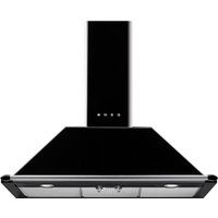 smeg victoria kt90ble 90 cm chimney cooker hood - black black