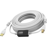 cable usb vision tc 10musb2 10 m usb a a usb b 20 blanco