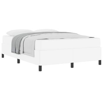 Estructura De Cama Con Colchón 140 X 200 Cm Tela Vidaxl