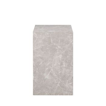 Mesa auxiliar efecto mármol - Beige