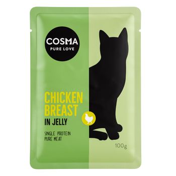 Cosma Original Pouches in Jelly Saver Pack 24 x 100g - Chicken Breast