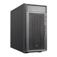 caja pc silverstone fara 311 micro-atx negra con panel frontal en malla
