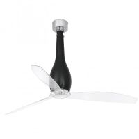 faro eterfan ventilador de techo con mando a distancia 32w negro mate