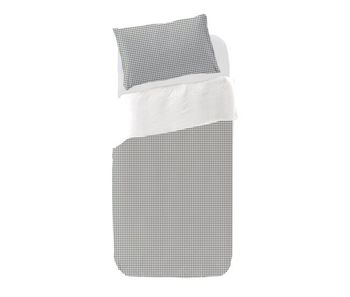 Funda nórdica infantil vichy - gris - cama90 (160x270)