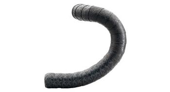 Cinta de manillar deda loop negro   plata con tapones