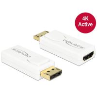 adaptador delock displayport 12 a hdmi blanco