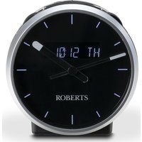roberts ortus time dabr clock radio - black black