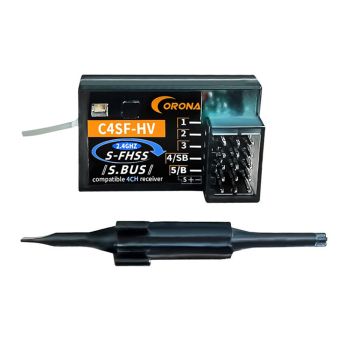 Receptor compatible con Futaba 3PV 4PLS 4PV 7PX 4PX Radio Transmitter Corona C4SF 2.4GHz 4CH S-FHSS/FHSS SBUS