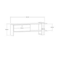mueble tv yanca roble antracita