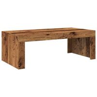 mesa de cafe  mesa de centro madera de ingenieria envejecida 102x50x35 cm
