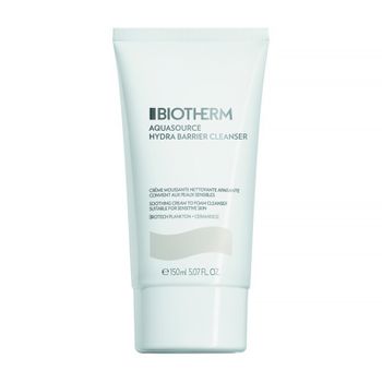 Biotherm Cosmética Facial Aquasource Hydra Barrier Shoothing Cream to Foam Cleanser Limpiador Facial