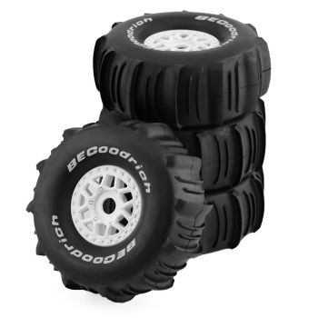 4PCS 1/7/8 Neumáticos para camionetas de corta distancia de rally todoterreno Llantas de 17 mm de hexágono para RC UDR 8