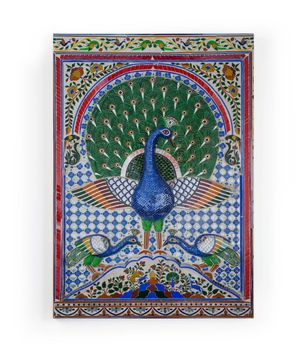 Lienzo 60x40 impresión pavo real
