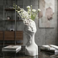 jarron de porcelana blanca 105x10x247 cm