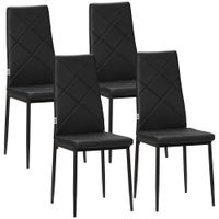 sillas de comedor 41x50x97 cm negro