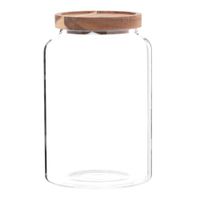 frasco de vidrio y acacia alt 19 cm