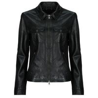 oakwood cazadora de cuero bethany para mujer