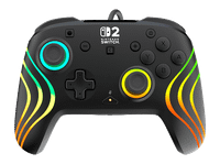 mando nintendo switch 2 - turtle beach afterglow wave wired controller para switch oled 2 cable negro