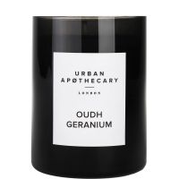 urban apothecary oudh geranium luxury candle 300g