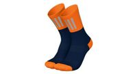 calcetines de running incylence high viz v3 azul naranja fluo