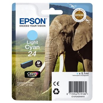 Epson 24 (T2425) cartucho de tinta cian claro (original)