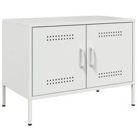 mueble de tv  mueble de salon  gabinete de tv de acero blanco 68x39x505 cm