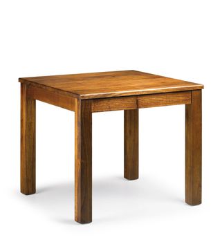 Mesa de comedor 4 personas de madera marrón anch. 90 cm