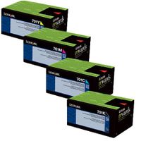 original multipack lexmark cs510de printer toner cartridges 4 pack -70c20k0