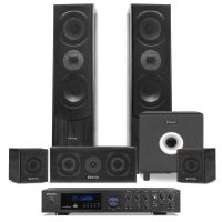 sistema sonido envolvente fenton 51 300w rms bluetooth usb karaoke