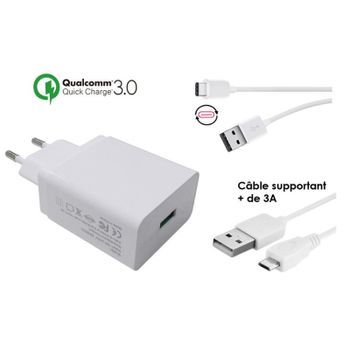 Cargador DLH DY-AU2860W Interior USB Quick Charge 3.0 20W Blanco